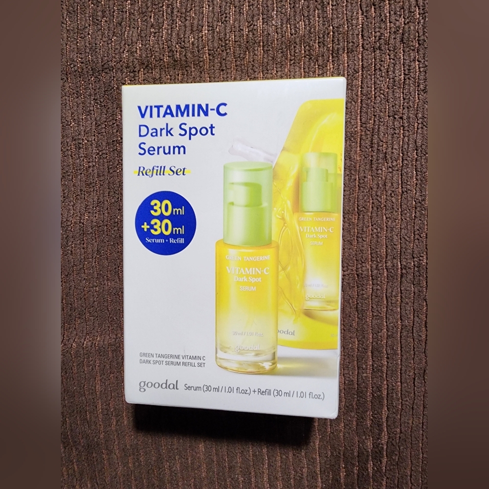 GOODAL Green Tangerine Vitamin C Serum -Advanced Version (2.02 Fl Oz) REFILL SET